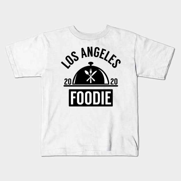 LOS ANGELES FOODIE Kids T-Shirt by CoolFoodiesMerch